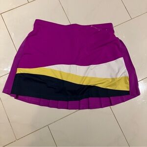 Original Penguin Vibrant Purple Mini Skirt / golf skirt / shorts underneath.